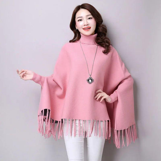 Women’s Fleece Plain Poncho Cape Shawl