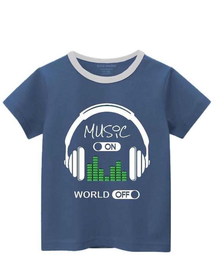 Kids Mania-Music On Soft Cotton Summer T-Shirt