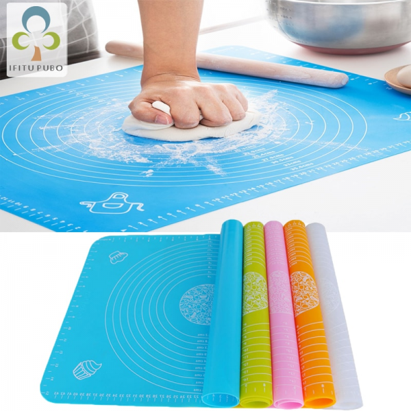 Silicone Baking Mat With Measurements Heat Resistant Cookie Sheet Oven Liner | Non Stick Flour Rolling Mat