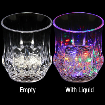 Lighting Glass Led Flashing Water Inductive Rainbow Colour Cup Led Glowing Water Mug