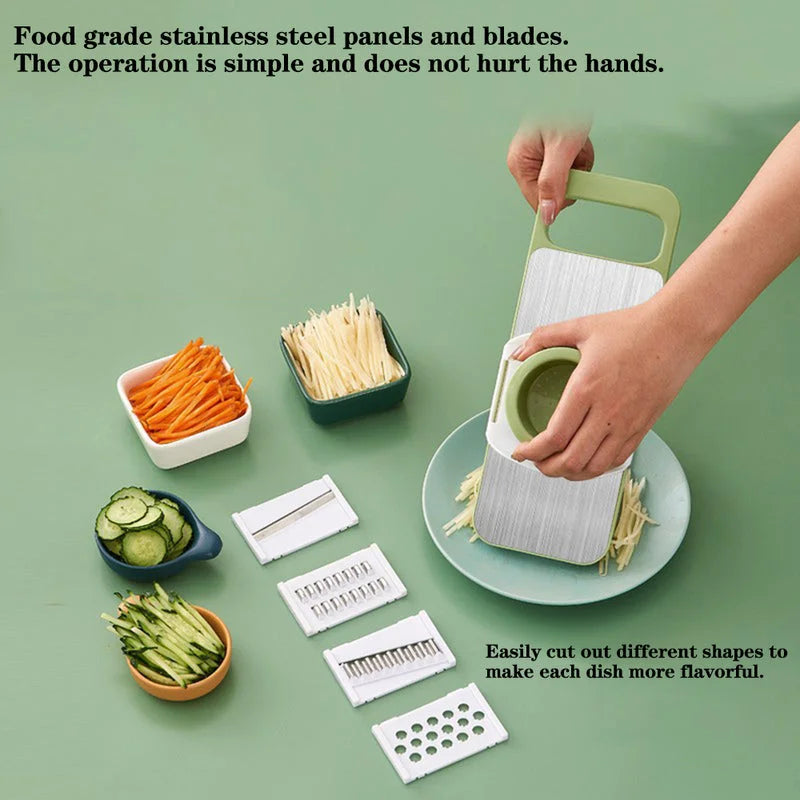 Vegetable Cutter Stainless Steel 5 in 1