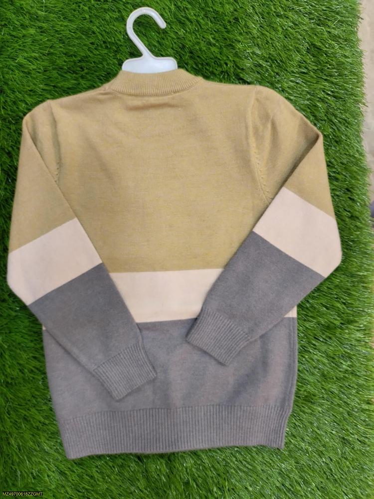 1 Pc Boy's Stitched Wool Printed Sweater