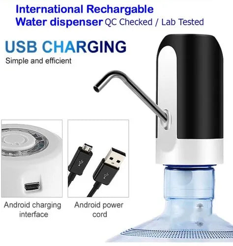 Electric Water Dispenser Pump USB Rechargeable