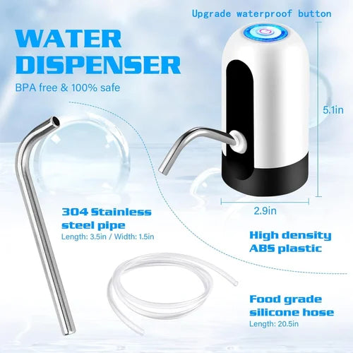 Electric Water Dispenser Pump USB Rechargeable