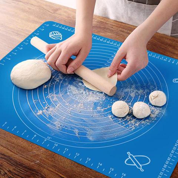 Silicone Baking Mat With Measurements Heat Resistant Cookie Sheet Oven Liner | Non Stick Flour Rolling Mat